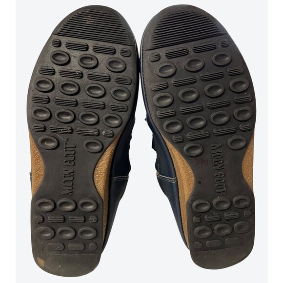 Moon Boot The Original Women's Monaco WP-2 Faux Fur Boots Navy US 9 - Picture 14 of 16